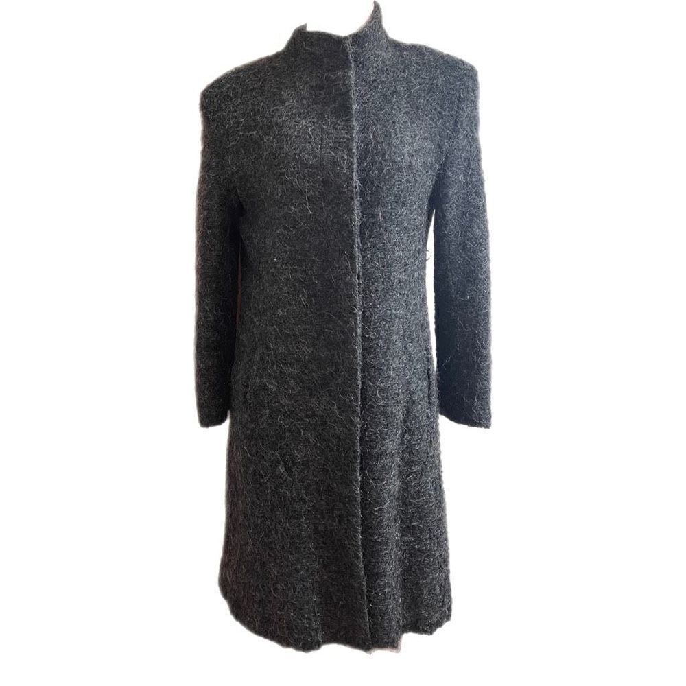 John Caruana Grey Mohair Jacket Size 12